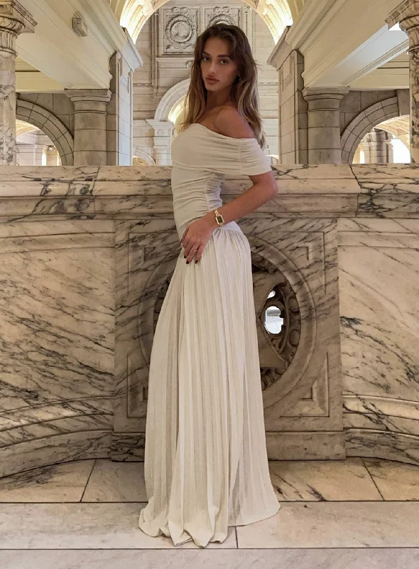 Mid Season Sale Field Of Dreams Maxi Dress Oatmeal