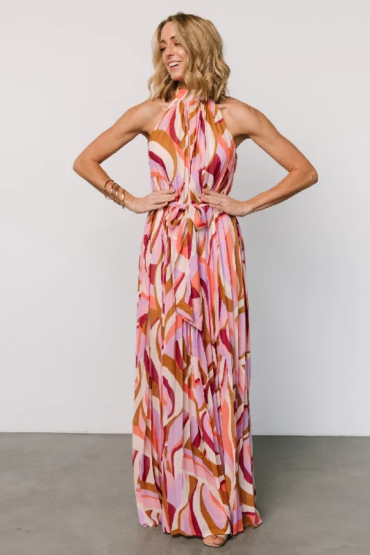 Clearance Event Rita Maxi Dress | Lavender Multi Print