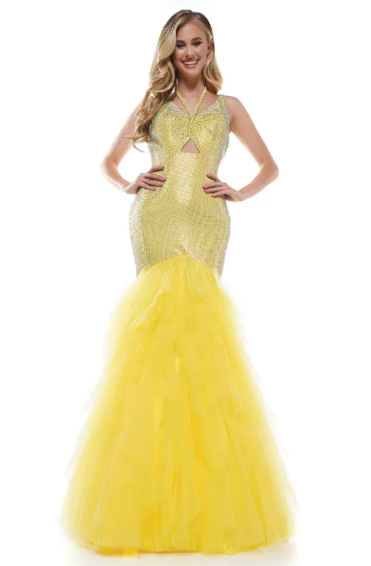 Bold and Elegant Women's Fashion Colors Dress 2377