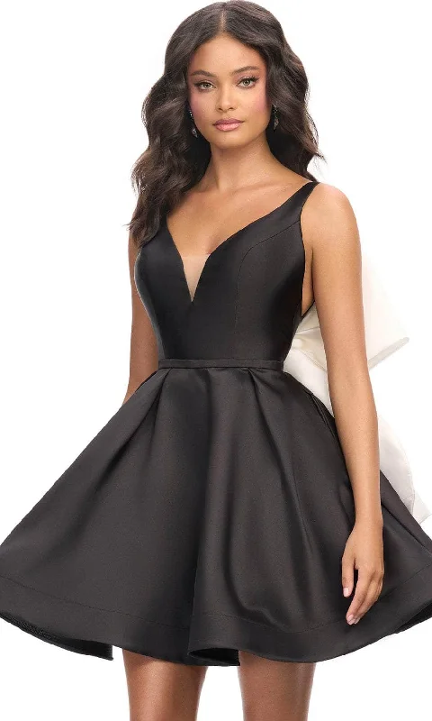 Premium Quality Garments Ashley Lauren 4781 - Wide Strap A-Line Cocktail Dress