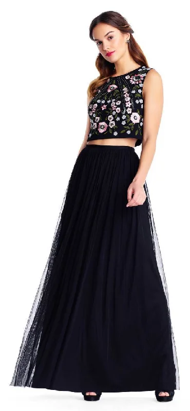 Casual Fashion Trends for Women Adrianna Papell - Floral Sequined Two-Piece Tulle Dress AP1E203115SC Casual Fashion Trends for Women Adrianna Papell - Floral Sequined Two-Piece Tulle Dress AP1E203115SC