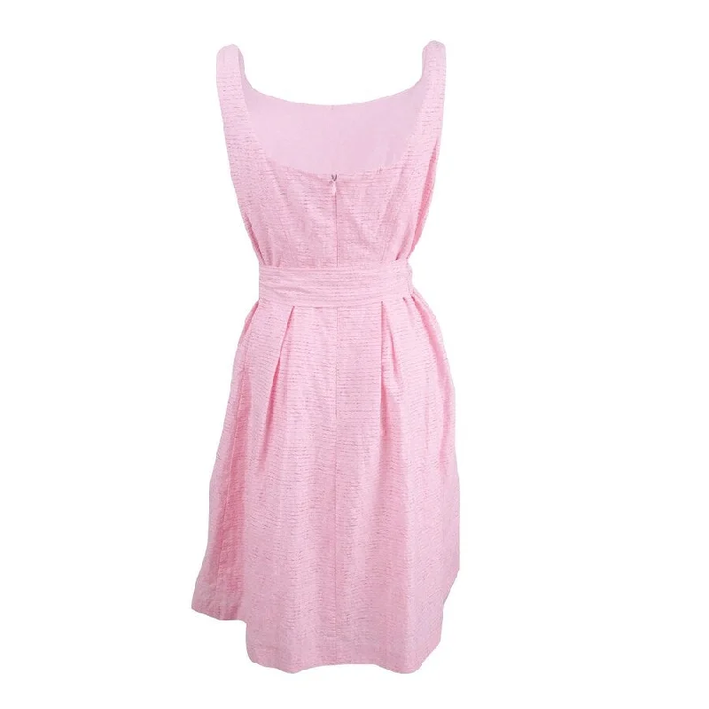 Shop Your Favorites Before They're Gone Nine West Women's Belted Fit & Flare Dress