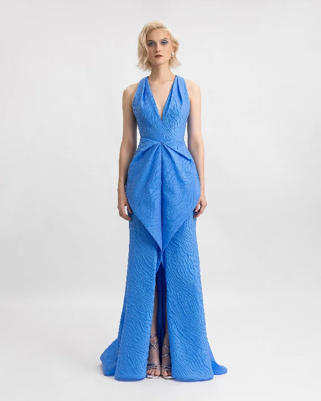 Limited Time Offers V-Neckline Dress with Draped Waistline