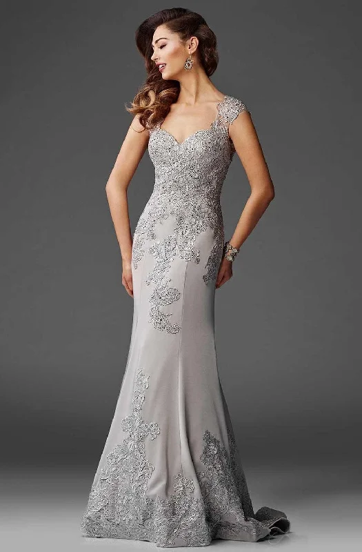 All Season Fashion Collection Clarisse - M6421SC Lace Appliqued Sweetheart Bodice Dress