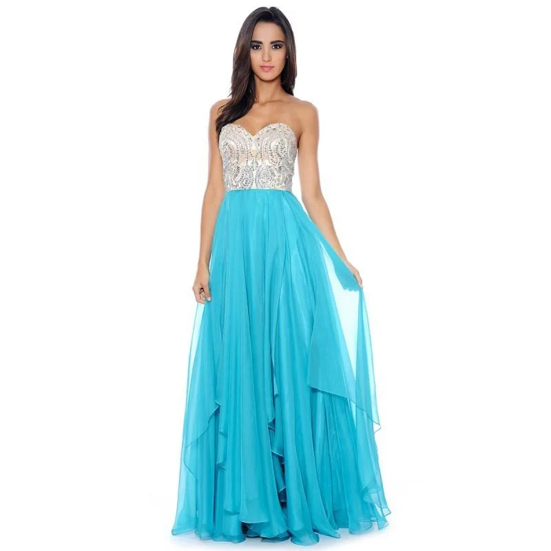 Fashion Sale Decode 1.8 - Crystal Beaded Strapless Chiffon Dress 182502SC