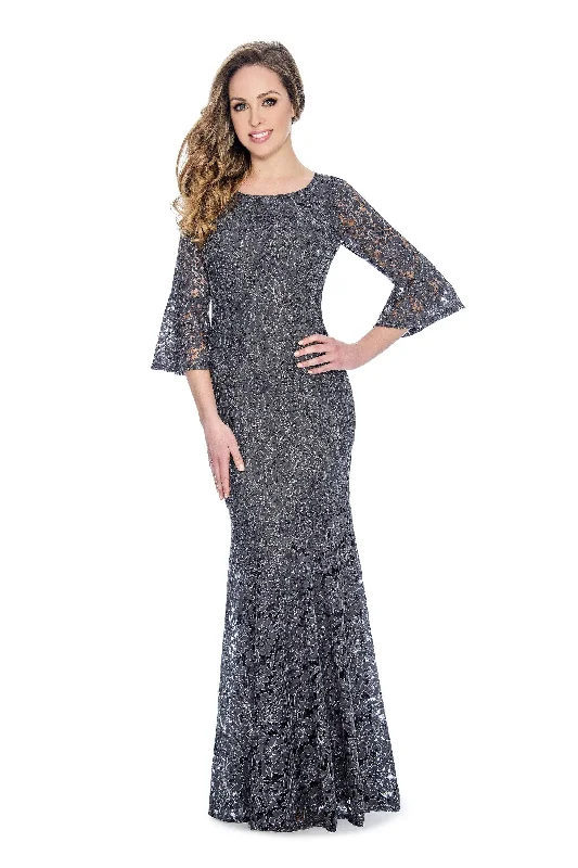 Huge Markdowns Decode 1.8 - Bell Sleeve Cutout Back Lace Trumpet Dress 184672SC