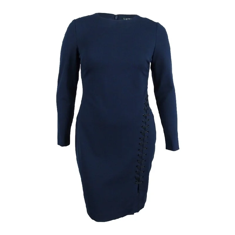 Women's Clothes For Special Occasions Lauren Ralph Lauren Women's Lace-Up Side Slit Dress