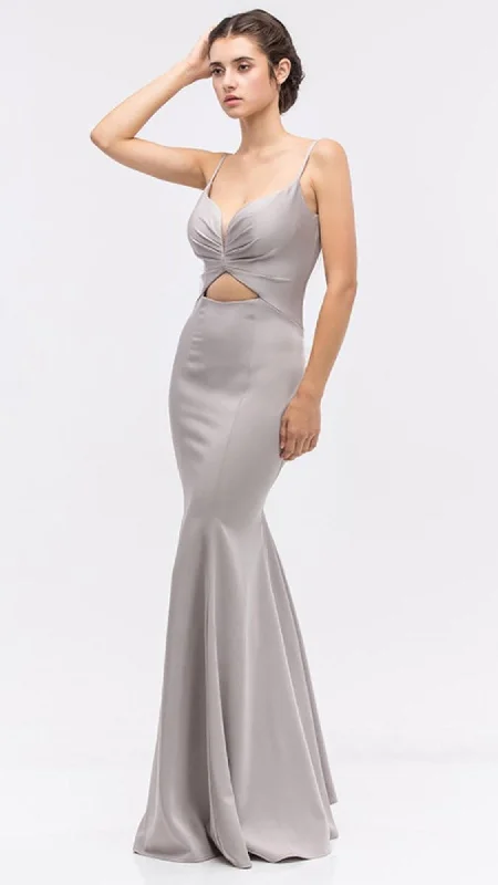 Premium Quality At Unbeatable Prices Eureka Fashion - 6019SC Ruched Cutout Bodice Mermaid Dress