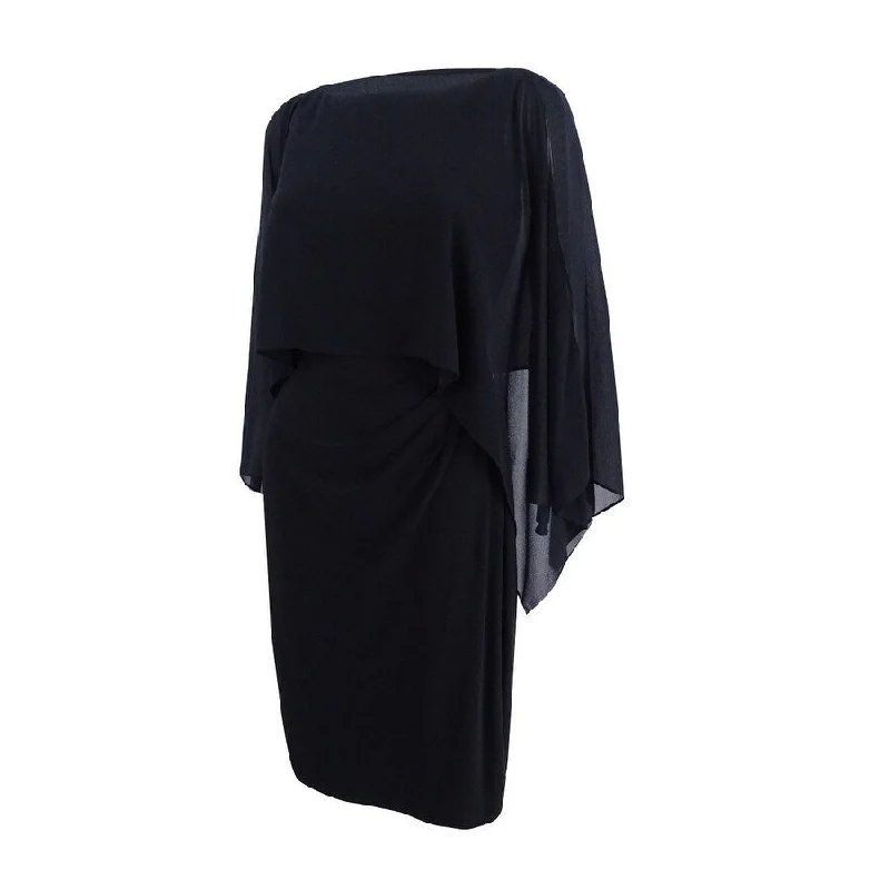 Women Apparel Lauren Ralph Lauren Women's Crepe Overlay Dress