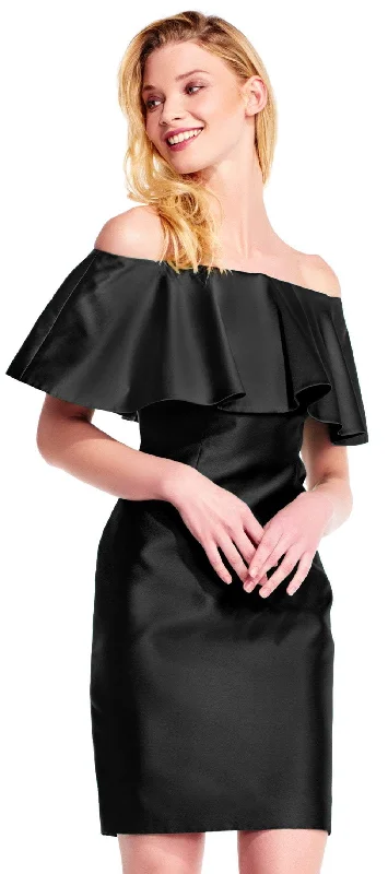Trendy Street Style Adrianna Papell - Off-Shoulder Mikado Fitted Dress AP1E201683SC