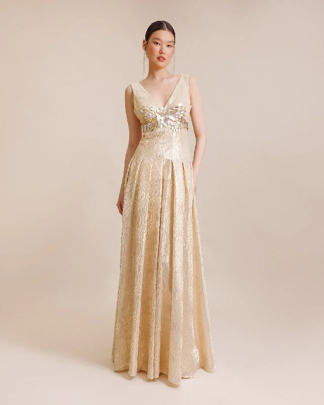 Special Occasion Wear Accessorized Bust Dress