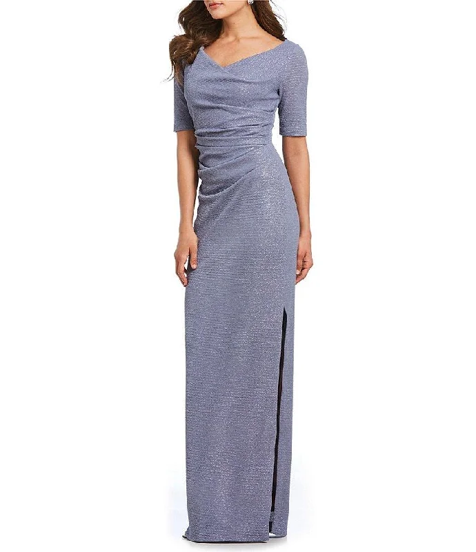 Women's Holiday Attire Adrianna Papell - Ruched Waist Polyester Dress With Slit AP1E203509SC